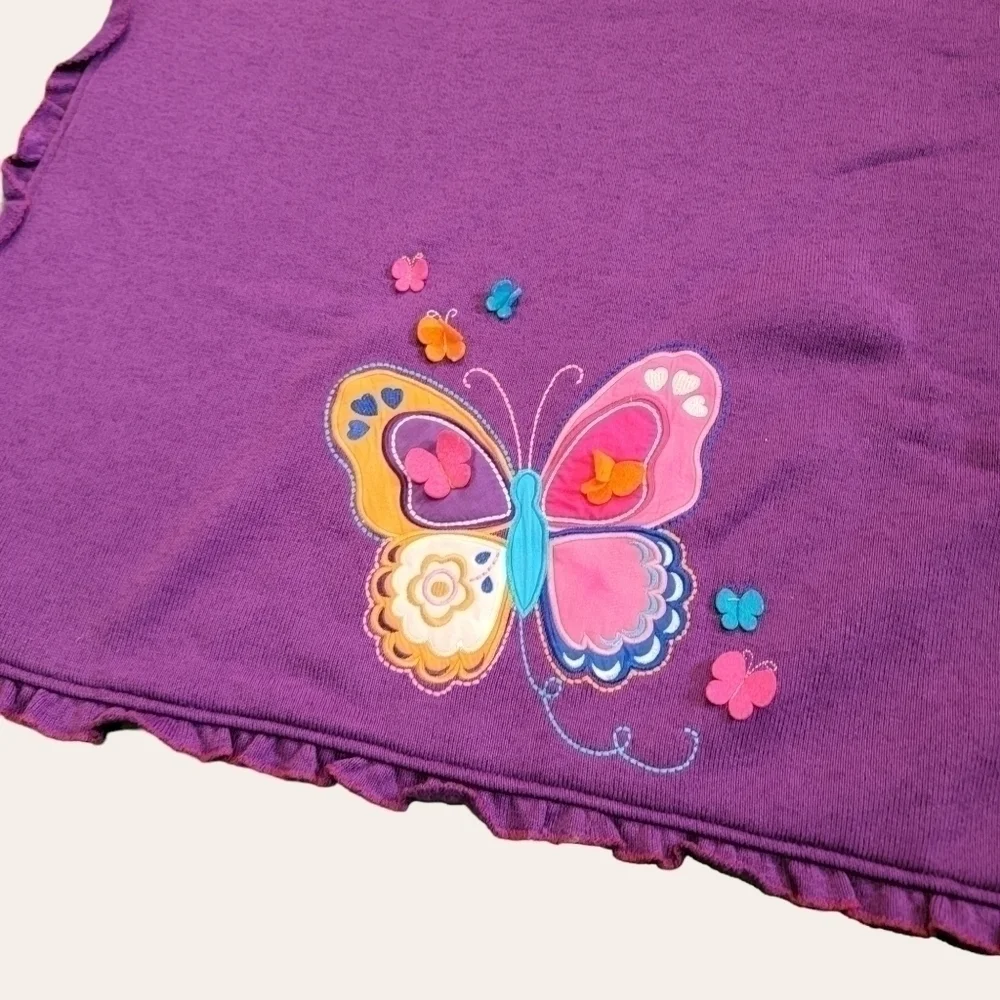 KOALA Baby Toys R us Purple Knit Baby Blanket Butterfly Ruffle edges lovey